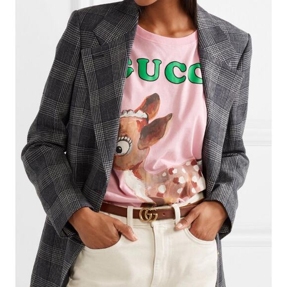 GUCCI GG logo thin belt size 70 main image 4
